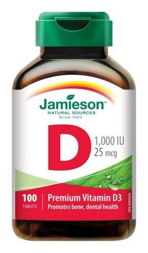 JAMIESON Vitamín D3 1000IU 100 tablet