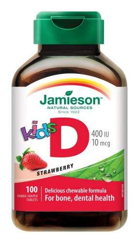 JAMIESON Vitamín D3 Kids Jahoda 100 tablet