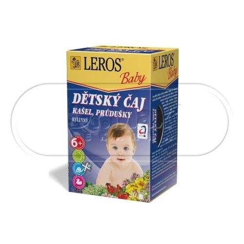 LEROS BABY Dětský čaj Kašel a průdušky 20x1,5 g