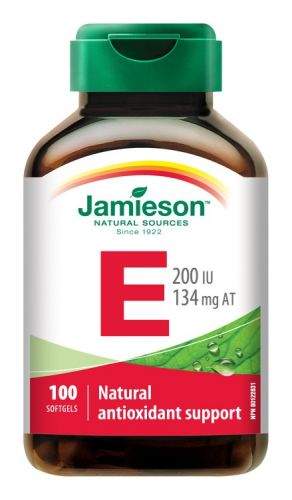JAMIESON Vitamín E 200IU 100 kapslí