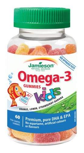 JAMIESON Omega-3 Kids Gummies želatinové pastilky 60 ks