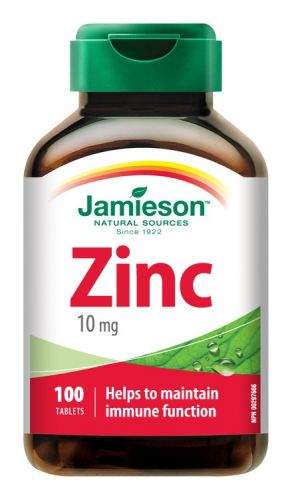 JAMIESON Zinek 10 mg 100 tobolek