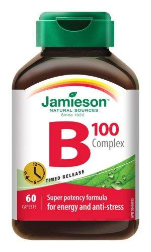 JAMIESON B-komplex 100 mg s postupným uvolňováním 60 tablet