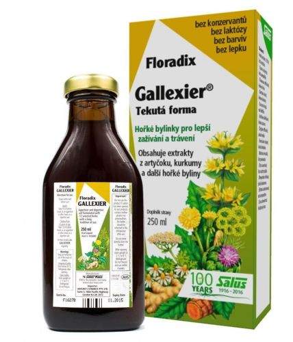 Floradix Gallexier pro zažívání 250 ml