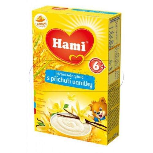 HAMI kaše rýžová mléčná s příchutí vanilky 4M 225 g