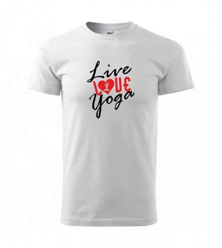 Myshirt.cz Live Love Yoga triko