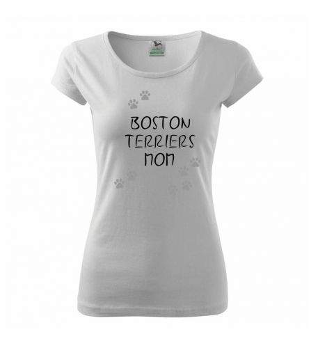 Myshirt.cz Boston Teriers mom (​Bostonský teriér) (Reflexní tlapky) triko
