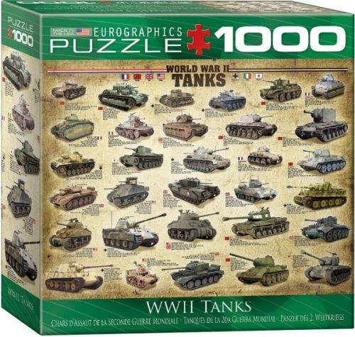 EuroGraphics Puzzle Tanky 2. světové války 1000 dílků