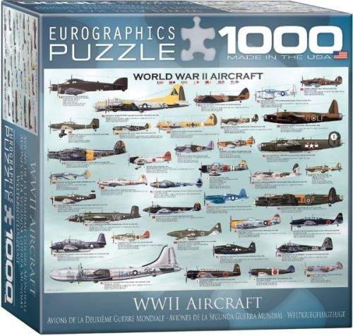 EuroGraphics Puzzle Letadla 2. světové války 1000 dílků