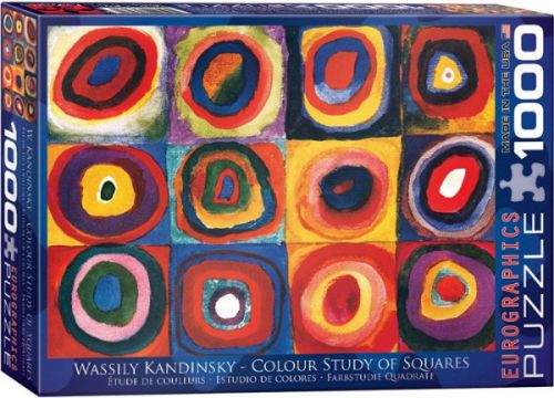 EuroGraphics Puzzle Kandinsky Studie barevných čtverců 1000 dílků