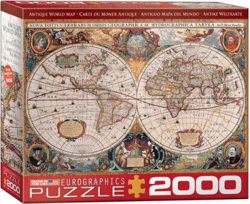 EuroGraphics Puzzle Starověká mapa světa 2000 dílků