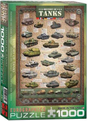 EuroGraphics Puzzle Historie tanků 1000 dílků