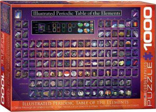 EuroGraphics Puzzle Ilustrovaná periodická tabulka 1000 dílků