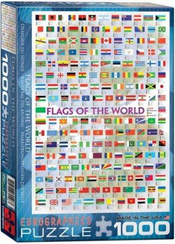 EuroGraphics Puzzle Vlajky světa 1000 dílků