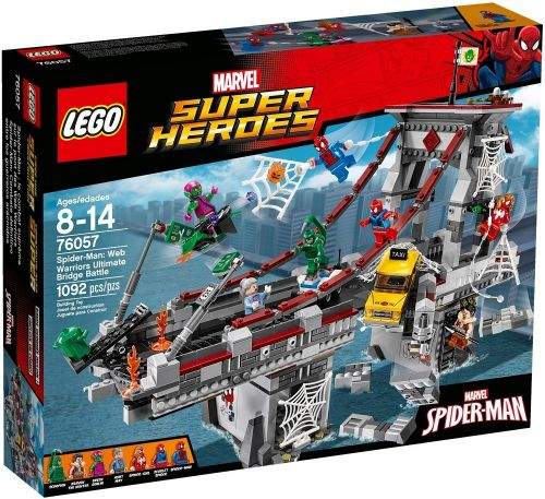 LEGO Super Heroes Spiderman: Úžasný souboj pavoučích válečníků na mostě 76057
