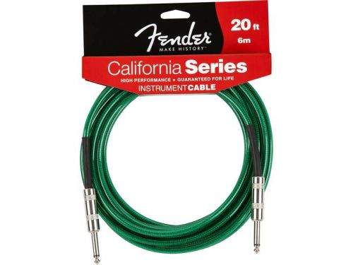 FENDER kabel California Cable Surf Green 20ft., 6 m
