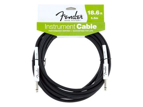 FENDER Performance Instrument Cable BLACK 18,6ft., 5,5 m