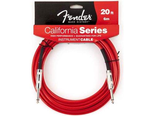 FENDER kabel California Cable Candy Apple Red 20ft.