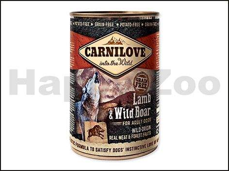 CARNILOVE Konzerva Lamb & Wild Boar for Adult Dogs 400 g