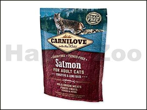 CARNILOVE Cat Salmon for Adult Cats Sensitive and Long Hair 400 g