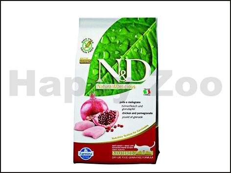 N&D Grain Free Cat Neutered Chicken & Pomegranate 1,5 kg