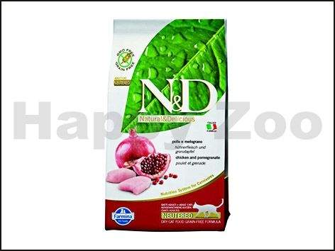 N&D Grain Free Cat Neutered Chicken & Pomegranate 300 g