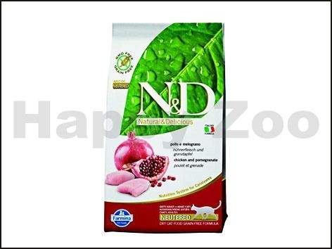 N&D Grain Free Cat Neutered Chicken & Pomegranate 5 kg