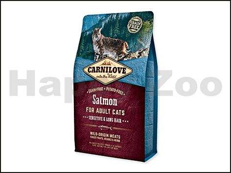 CARNILOVE Cat Salmon for Adult Cats Sensitive and Long Hair 2 kg