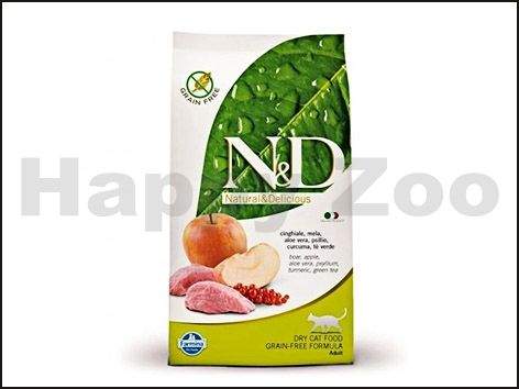 N&D Grain Free Cat Adult Boar & Apple 5 kg