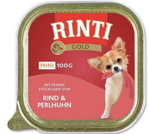 RINTI Paštika Gold Mini hovězí a perlička 100 g
