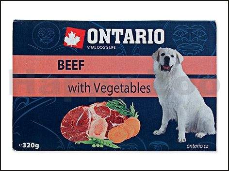 ONTARIO Paštika Dog Beef with Vegetables 320 g