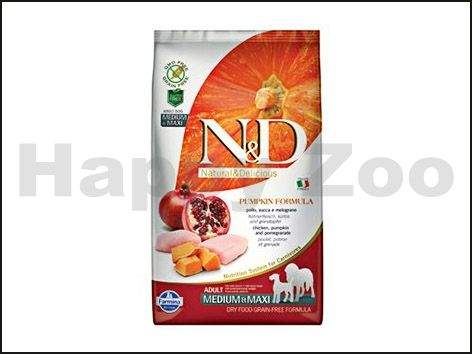 N&D Grain Free Pumpkin Dog Adult Medium/Maxi Chicken & Pomegrana 2,5 kg