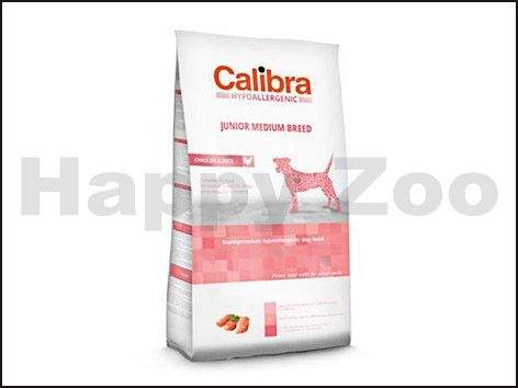CALIBRA Dog Hypoallergenic Junior Medium Breed Chicken & Rice 14 kg