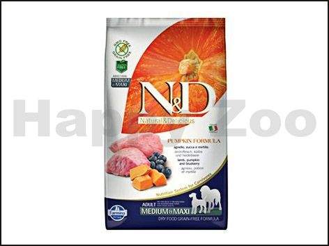 N&D Grain Free Pumpkin Dog Adult Medium/Maxi Lamb & Blueberry 2,5 kg
