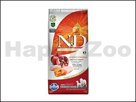 N&D Grain Free Pumpkin Dog Adult Medium/Maxi Chicken & Pomegranate 12 Kg