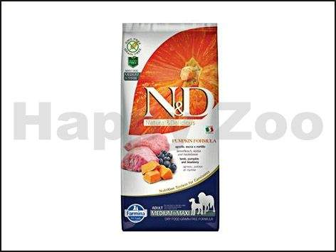 N&D Grain Free Pumpkin Dog Adult Medium/Maxi Lamb & Blueberry 12 Kg