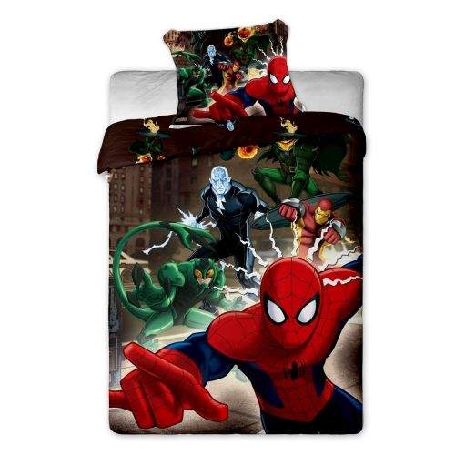 Jerry Fabrics Spiderman hnědé bavlněné povlečení