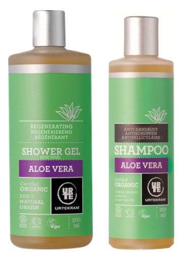 Urtekram BIO Sada Šampon a Sprchový gel Aloe vera 250+500 ml