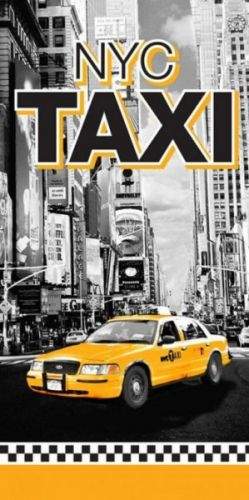 Faro Taxi NYC bavlněná osuška