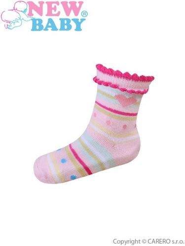 New Baby ponožky s pruhy a puntíky