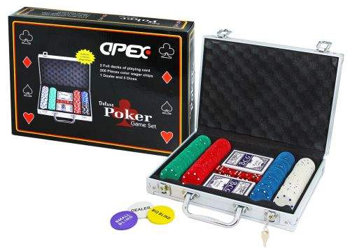 RAPPA hra Poker deluxe v kufříku 200 žetonů
