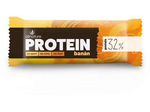 Allnature Proteinová tyčinka 32% banánová 35 g