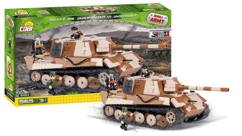 COBI stavebnice II WW Jagdpanzer VI Jagdtiger, 500 k, 5 f