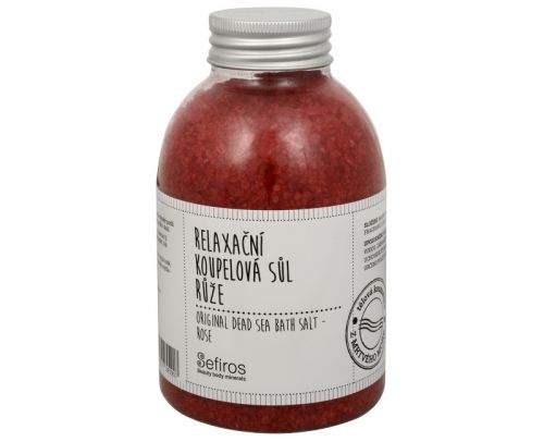 Sefiros Relaxační koupelová sůl Růže (Original Dead Sea Bath Salt) 500 g