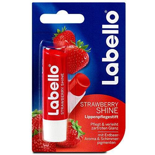 Labello Tónovací balzám na rty Strawberry Shine (Caring Lip Balm) 4,8 g