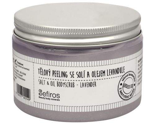 Sefiros Tělový peeling se solí a olejem Levandule 300 ml
