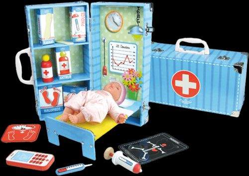 VILAC Dřevěné hračky Zdravotnický set v kufříku