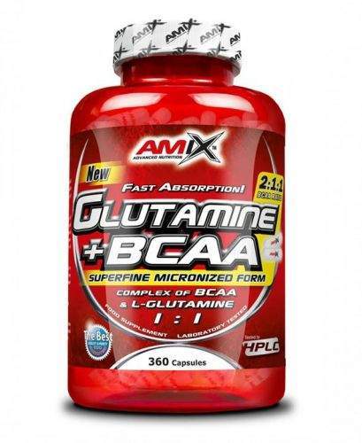 AMIX L-Glutamine + BCAA 360 kapslí