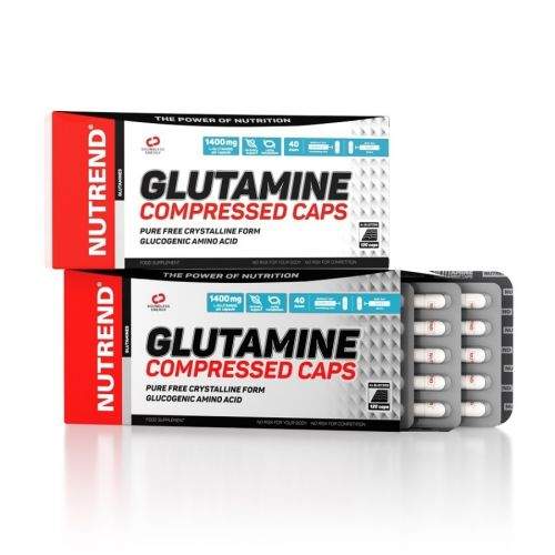 NUTREND Glutamine Compressed Caps 120 kapslí