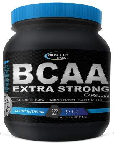 MUSCLE SPORT BCAA Extra Strong 300 kapslí